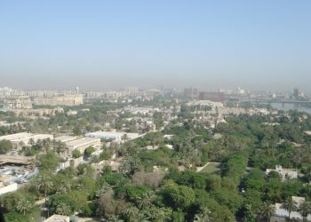 Vista de la Zona Verde de Bagdad, donde se ubican el Parlamento y el Gobierno de Irak